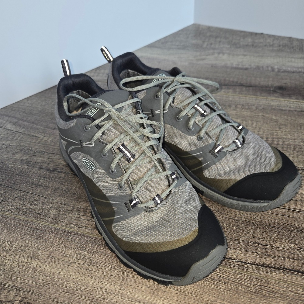 KEEN Terradora Waterproof Hiking Shoes Women 10 Gray Black Green Low Top